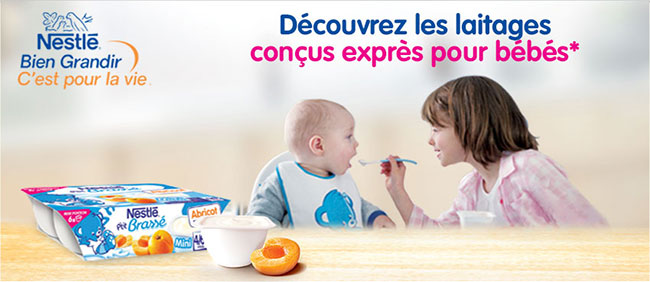 Tentez de tester gratuitement les P’tits Laitages de Nestlé