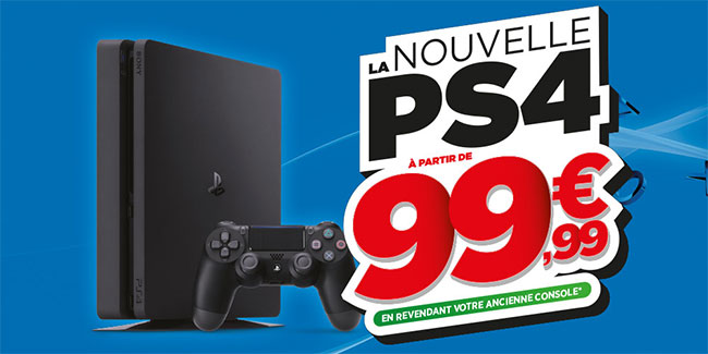 Nouvelle PS4 à partir de 99,99€ si vous revendez votre ancienne console