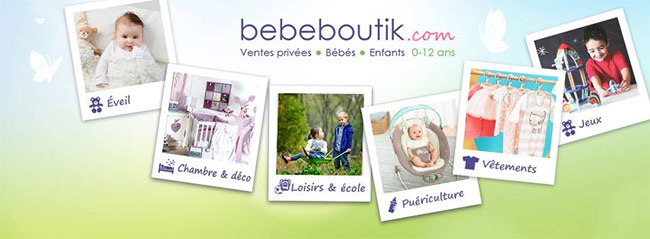 Ventes privées Bebeboutik : Produits bébés, enfants et mamans