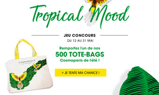 Jeu Tropical Mood Cosmoparis : 500 Tote-bags d’été à gagner