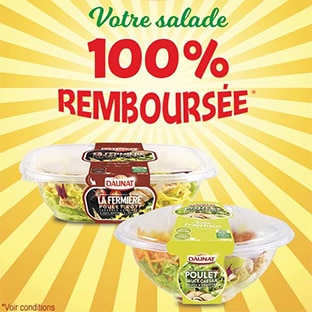 ODR Quoty : Salade Daunat gratuite car 100% remboursée
