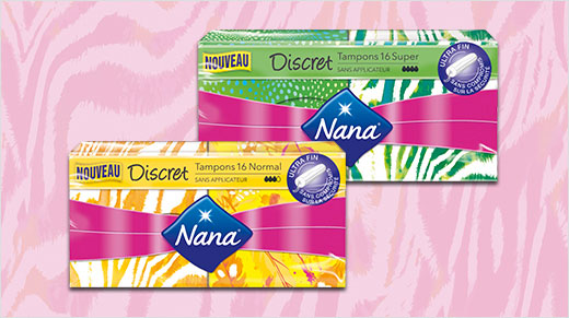 Testez les tampons Nana Discret