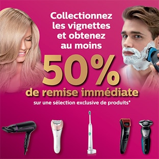 Collecteur Vignettes Intermarché : 50% de réduction Philips