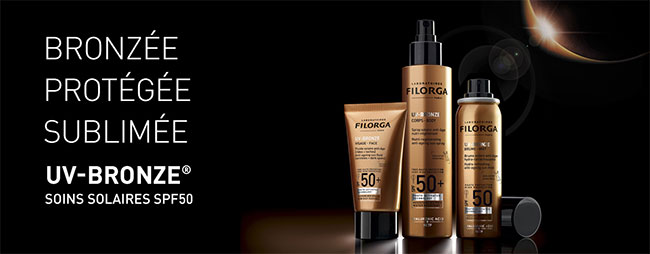 gagnez la gamme de soins UV-Bronze de Filorga