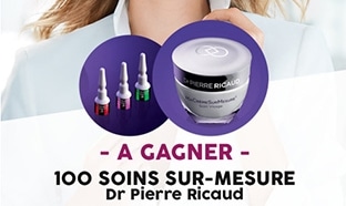 Jeu Aufeminin : 100 soins sur-mesure Dr Pierre Ricaud à gagner