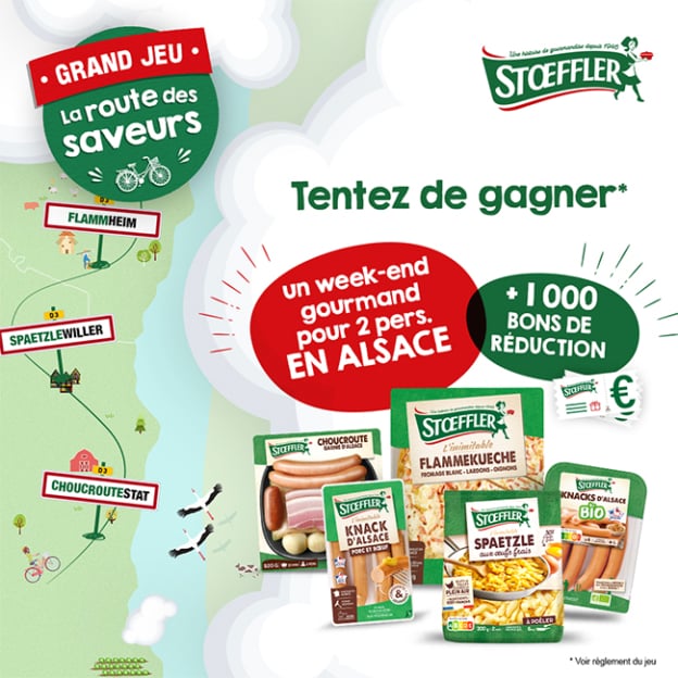 Jeu Stoeffler : Week-end en Alsace et bons à gagner