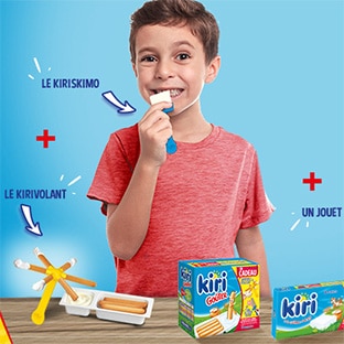 Kit Kiri Dévore offert pour l’achat de packs Kiri Crème et Goûter