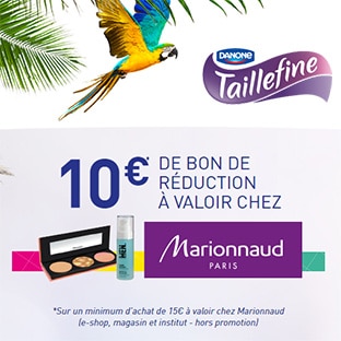 3 packs Taillefine achetés = 10€ en bon réduction Marionnaud