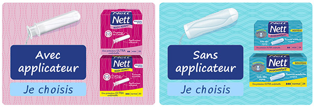 Tampons Nett : Échantillons offerts sur simple demande