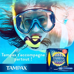 Test Envie de Plus : Tampons Tampax Compak Pearl gratuits