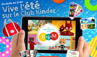 Jeu Vive l’été sur le Club Kinder : 1160 cadeaux à remporter