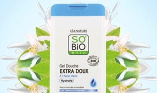 Test SO’BiO étic : 100 gels douche Extra Doux Aloe Vera gratuits