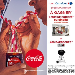 Jeu Coca-Cola Carrefour : 1 cuisine et 466 barbecues Weber