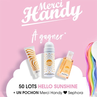 Jeu de la Licorne Sephora : 50 lots Merci Handy à gagner