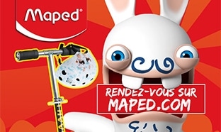 Achat Maped = Caques / trottinettes Lapins Crétins offerts