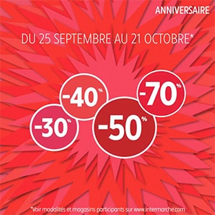 Anniversaire Intermarché 2018 : Jeu concours et promotions