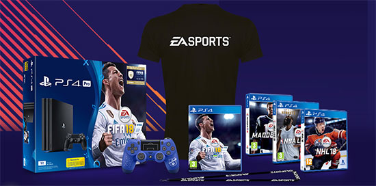 Console PS4 Pro FIFA 18, manettes... à gagner