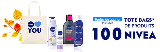 Tentez de remporter un lot de cosmétiques Nivea