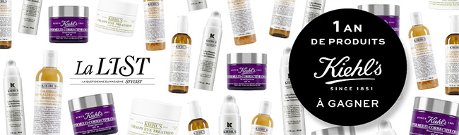 200 lots de 20 soins Kiehl’s à remporter