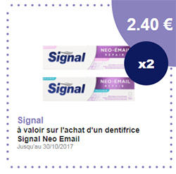 Coupon de réduction Signal