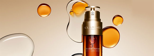 testez gratuitement le Double Serum anti-âge de Clarins