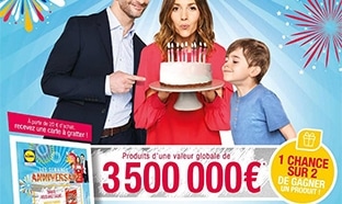 Jeu anniversaire Lidl.fr : + de 5 millions de cadeaux à gagner