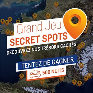 Jeu Secret Spots : 500 nuits Inter-Hotel à gagner