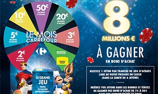 Jeu Le Mois Carrefour : 8 millions d’€ en bons d’achat à gagner