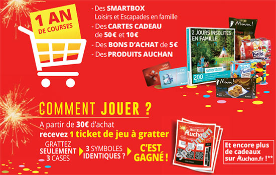 Jeu l’Anniversaire Auchan en magasin