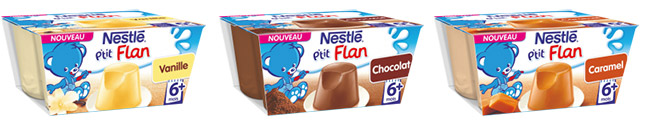 Desserts P’tit Flan de Nestlé Bébé à tester gratuitement