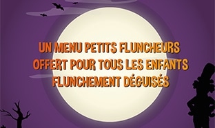 Flunch Halloween : Menu enfant gratuit pour les petits déguisés