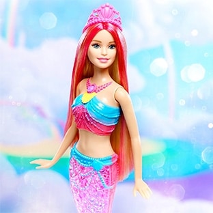 barbie sirene couleur et lumiere leclerc