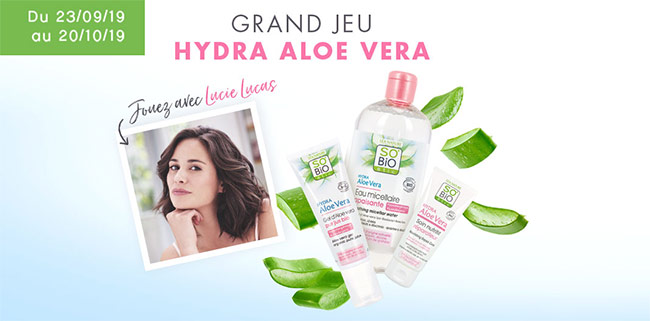 Gagnez une routine Hydra Aloe Vera de SO’BiO étic