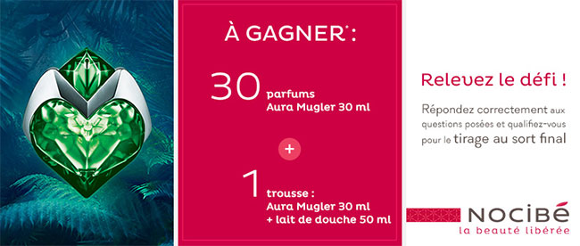 31 lots parfumés Aura Mugler à gagner