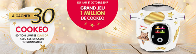 Tentez votre chance au grand jeu 1 Million de Cookeo