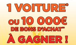 Jeu Bricorama : 1 voiture et 10’000€ de bons d’achat à gagner