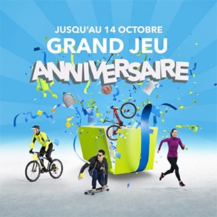 Jeu Anniversaire Intersport : 1020 cadeaux et 1 séjour à gagner