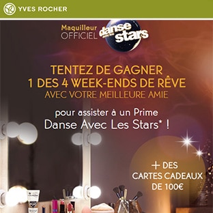 Jeu Yves Rocher Danse avec les Stars : Week-ends à gagner