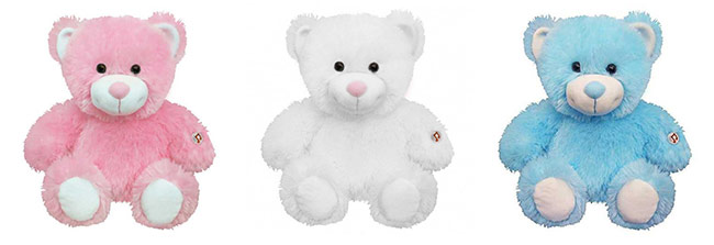 PELUCHE LUMICALIN - OURS ROSE 30 CM