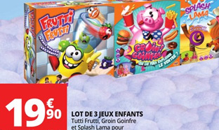 Promo Auchan : Pack de 3 jeux Goliath à seulement 19,90€