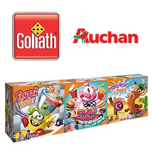Promo Auchan : Pack de 3 jeux Goliath à seulement 19,90€