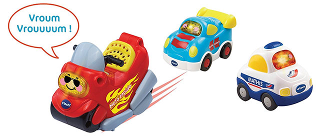 Lot de 3 voitures Tut Tut Bolide de VTech en promo