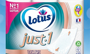 Test papier toilette Lotus Just 1 : 500 packs de rouleaux gratuits