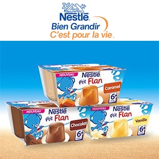 Les P’tits Testeurs Nestlé : 1500 packs de P’tit Flan gratuits