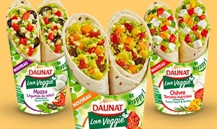 Test des wraps Daunat Veggie : 650 packs gratuits avec Sampleo