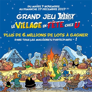 Super U : Cartes Astérix + jeu (6 millions de lots) + verres / mugs