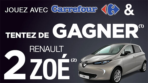 Tentez de remporter une Renault Zoé