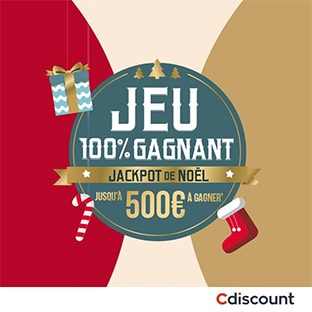 Jeu Cdiscount Noël : 9026 bons d’achat de 10€ à 500€