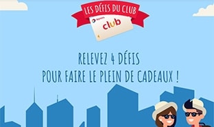 Jeu Les défis du Club Total : 6000 cartes cadeaux et 5 voyages