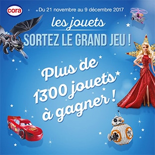 Sortez le Grand Jeu Cora : 1342 jouets à gagner pour Noël